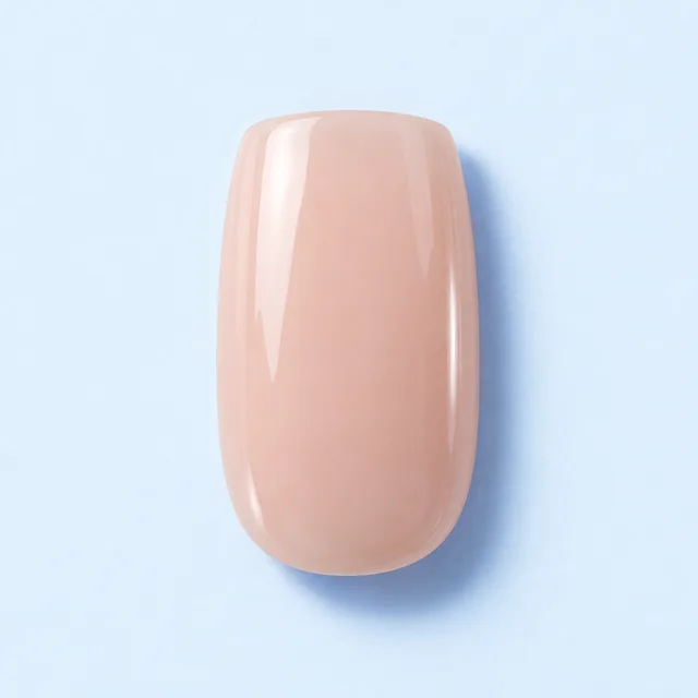 Échantillon illustratif : forme d’ongle Squoval, finition nude